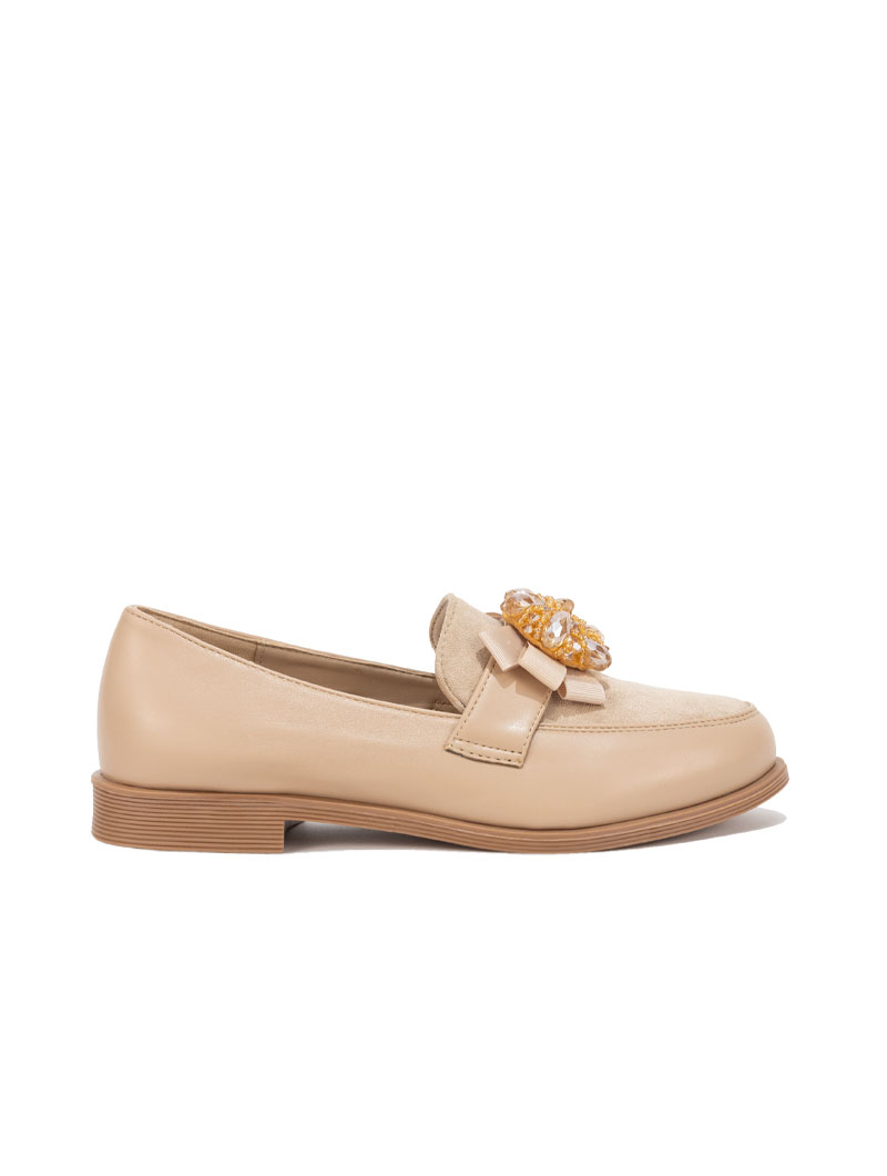 Derbies avec boucle ornée de cristaux
